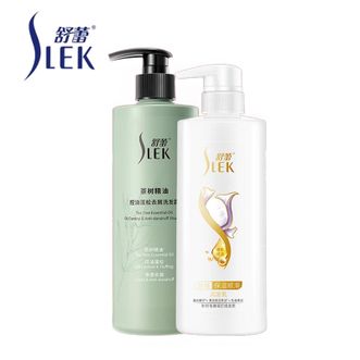 舒蕾/Slek  茶树洗发水洗发露530g+蚕丝护发素500g   萃取植物精华 去屑止痒 控油 清爽