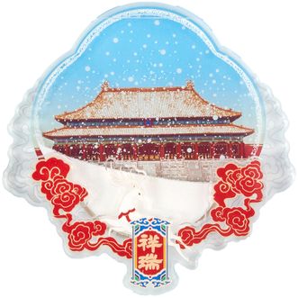 故宫文具  多功能 故宫瑞雪 飘雪流沙玩具冰箱贴 磁吸玩具贴  国风创意冰箱装饰贴  旅游伴手礼纪念品 多功能磁贴