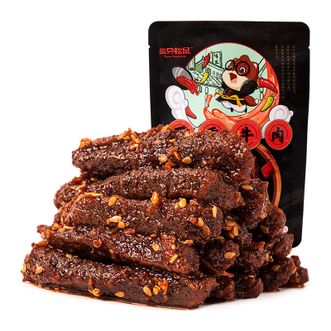 三只松鼠(Three Squirrels)  麻辣味蜀香牛肉100g/袋手撕麻辣牛肉牛肚熟食 蜀香牛肉麻辣味