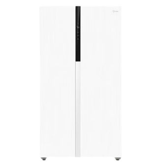美的/Midea  630双开门对开门家用可制冰电冰箱一级能效变频保鲜大容量风冷无霜MR-630WKPZE 白色