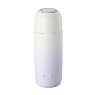 物生物（RELEA）小爱保温杯316不锈钢内胆水杯高颜值学生杯子保温杯450ML大容量便携带提环茶杯-凝香紫JV012235-0450-ZS