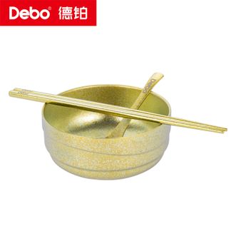 Debo 奥琳娜纯钛套装碗3件套勺子筷子碗套装DEP-956 Debo 奥琳娜纯钛套装碗3件套勺子筷子碗套装DEP-956