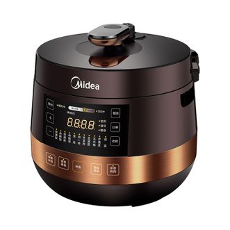 美的/Midea  圆釜系列电压力锅双胆高压电饭锅家用全自动智能预约开盖煮小米粥炖汤YL50Easy203电饭煲年货4-6人 MY-YL50Easy203 4.8L