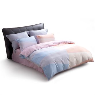 水星家纺错落时光抗菌四件套床上用品套件200*230cm