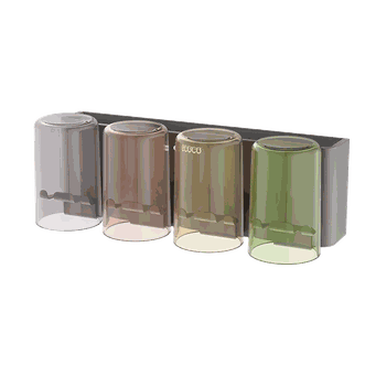 意可可/ecoco  五金牙刷置物架-四杯