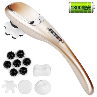 港德 海豚按摩棒电动颈椎按摩器多功能RD-A10