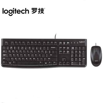 罗技/Logitech  MK120 办公有线键鼠套装 USB全尺寸键盘