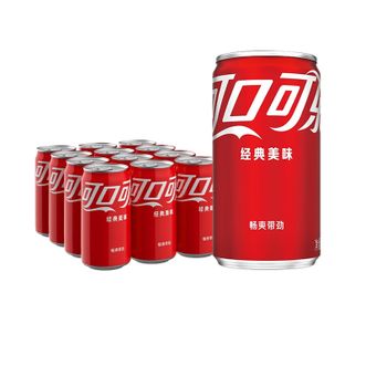 可口可乐  经典原味200ml迷你摩登罐 12罐