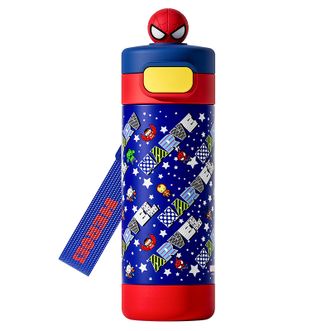 迪士尼（Disney）  蜘蛛侠款 儿童公仔保温杯430ML 随身杯 316不锈钢保温杯