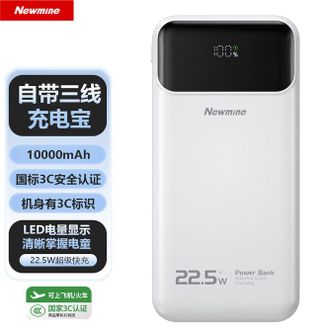 纽曼  AL21自带线快充充电宝10000毫安时