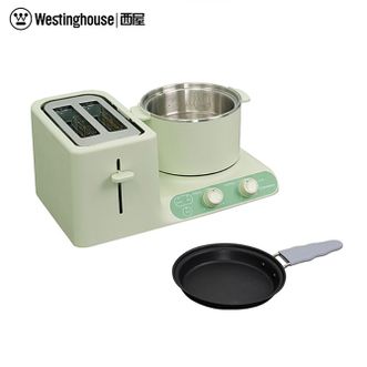 西屋/Westinghouse  早餐机三明治早餐机多士炉多功能面包机电煮锅电热锅电火锅电蒸锅多功能不粘涂层煎盘