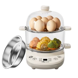 小熊/Bear  煮蛋器  多功能预约定时早餐机微电脑智控双层蒸蛋器