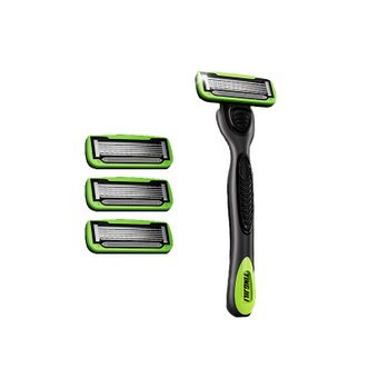 英吉利  六层剃须刀6层1柄3刀头  刮胡刀顶针弹簧科技