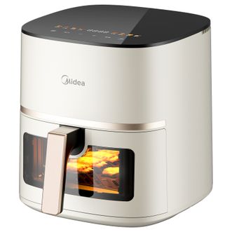 美的/Midea  空气炸锅 5L家用大容量 可视窗口 免翻面 蒸汽嫩炸 金属内腔 多功能智能精准控温 电炸锅KZC5089 5L