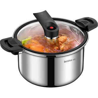 佰造BAIZAO  尊悦轻享微压锅BZ-BC801 24cm家用不锈钢防爆压力锅