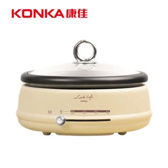 康佳/Konka  小画仙系列家用电火锅 KDZG-4000-L 电煮锅电蒸锅多功能分体式4L电热锅炒菜涮煮不粘可拆洗电炒锅