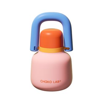 和序 chakolab  开挂壶夏季保冷户外316不锈钢吸管杯-脆桃子（蓝粉）820ml