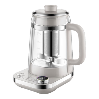 苏泊尔（SUPOR）  养生壶1.5L双层壶体防烫保温煮茶器316L不锈钢花茶壶隔水炖盅旋钮八大菜单可视温度煮茶壶 SW-15Y09