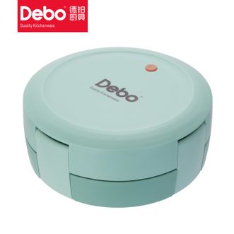 德铂（Debo）  保利诺马卡龙色304不锈钢饭盒可微波炉加热