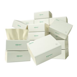 无染/wuro  本色抽纸 3层100抽*30包 S码家用纸巾卫生纸整箱