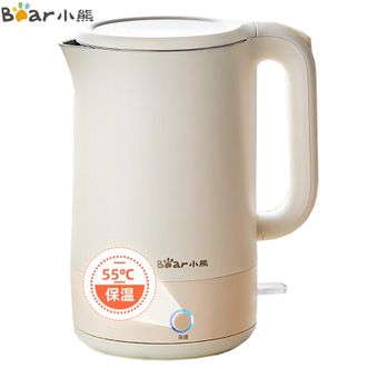 小熊/Bear  电热水壶  【一键保温55℃】1.7L 电水壶 恒温水壶 开水壶 1.7L大容量 304不锈钢无缝内胆  ZDH-Q17H5