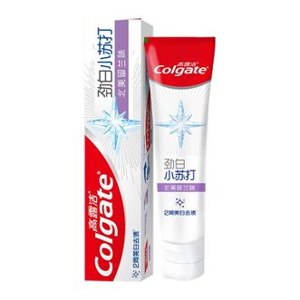高露洁（GOLGATE）劲白小苏打牙膏120g*1支留兰味清新口气清洁口腔
