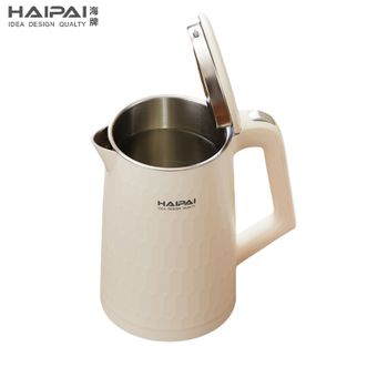 海牌（HAIPAI ）  电热水壶 1.7L大容量开水壶 烧水壶双层食品级不锈钢内胆电水壶