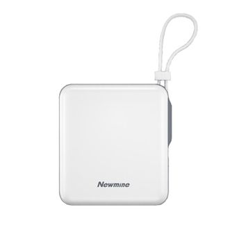 纽曼（Newmine）  10000毫安自带线快充移动电源 22.5W超级闪充双输出数显迷你充电宝NL53白色