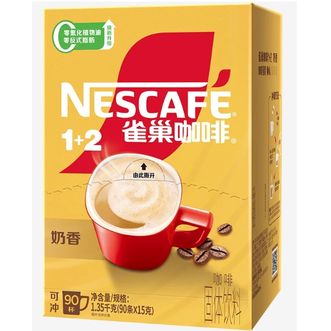 雀巢（Nestle）   咖啡1+2  （ 奶香味   90条）