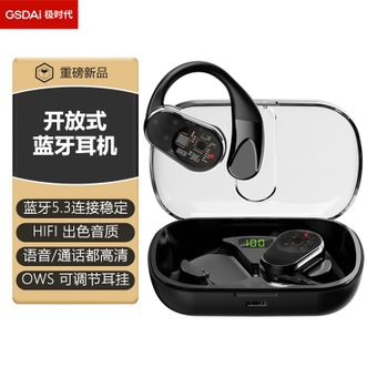 极时代  开放式真无线蓝牙耳机可调节耳挂蓝牙5.3运动耳机GT-E2