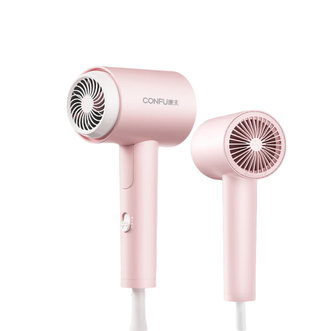 康夫  电吹风机家用 可折叠旅行便携 吹风筒电风吹 KF-3152 初樱粉（1100W）