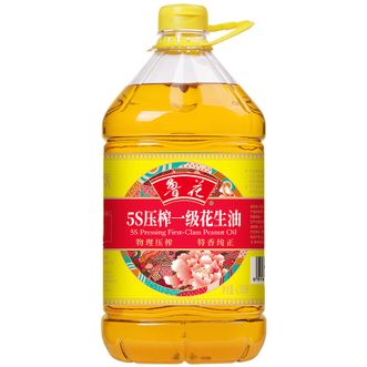 鲁花  香味家族5S压榨花生油 4.36L大瓶装