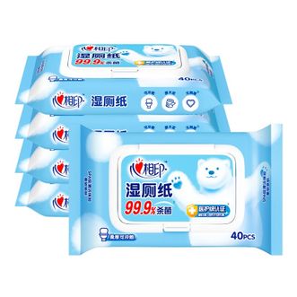 心相印  湿厕纸40片*5包卫生湿巾XCY040