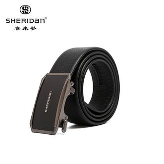 喜来登/SHERIDAN  内穿自动扣牛皮皮带生日礼物送爸爸送男友老公