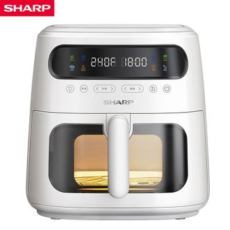 夏普（SHARP）  空气炸锅8L大容量家用多功能电炸篮轻油电炸锅全自动透明可视薯条机