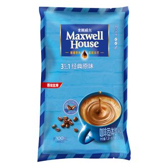 麦斯威尔（Maxwell House）   三合一原味.  (13克*100)（袋装）