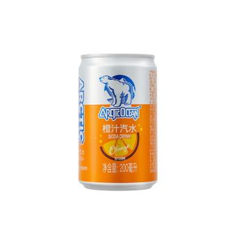 北冰洋  橙汁碳酸饮料汽水 迷你罐 mini 200ml*12罐 北京老字号