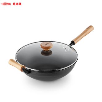 膳魔师（THERMOS）  防锈铁锅IW系列家用厨房烹饪32cm炒锅明火专用中式炒锅