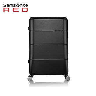 新秀丽/Samsonite  25寸行李箱 时尚横条纹旅行箱  TU2*09002  黑色