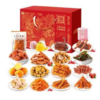良品铺子   17款休闲小吃卤味零食礼包礼盒装新年节日团购年货送礼 手抓包礼盒138型783g