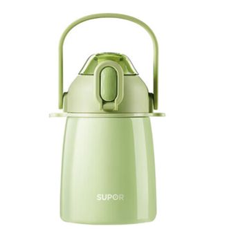 苏泊尔（SUPOR）  一盖双饮大肚保温杯316不锈钢保温杯水杯 800mL 牛油果绿KC80JW20 （SUPOR）