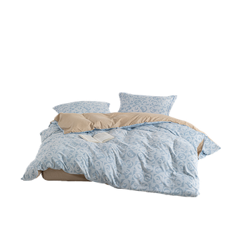 無印良品  A类色织双层纱四件套2m*2.3m MJ-T2024-0297凯瑟蓝