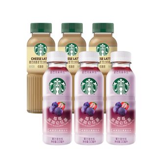 星巴克（Starbucks）   即饮咖啡饮料  芝士奶香 270ml*3+莓莓黑加仑330ml*3