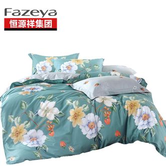 彩羊（Fazeya）  精纺四件套（沁花海）精致床品
