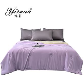逸轩/yixuan  凉感大豆纤维夏被 即刻凉感-紫色 单件夏被
