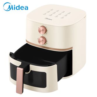 美的/Midea  空气炸锅  5L可视窗口免翻面电炸锅 双旋钮控时控温 食品接触不粘涂层 MF-KZE5089