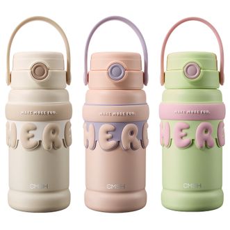 草莓生活（CMSH）  保温杯女新款高颜值吸管杯女生便携式水杯高级感杯子560mL CMSH0564