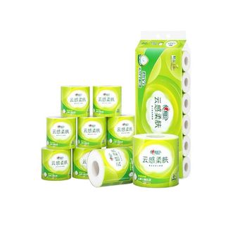 心相印  卷纸卷筒纸有芯卷纸 云感系列厕纸 4层家用卫生纸家用纸巾 4层 150g*10卷