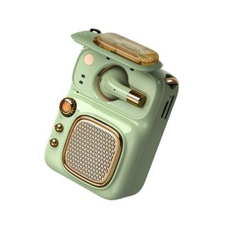 睿量/Remax 悦声便携式蓝牙5.0音箱 无线单耳通话耳机 音箱耳机二合一便携式迷你音箱 小型收音机 男女生礼物