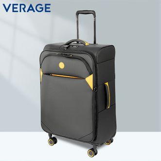 VERAGE  超轻行李箱牛津帆布登机拉杆箱万向轮男女大容量加厚商务旅行箱子 GM20077W/24英寸墨夜黑